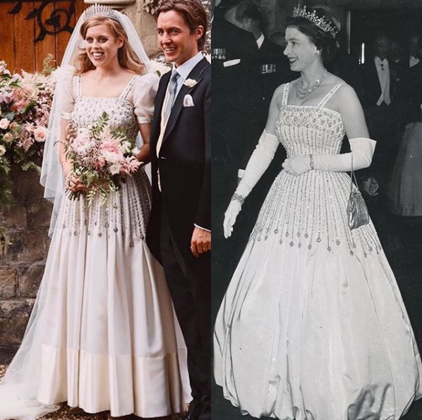 Công chúa nước Anh công bố ảnh kết hôn chính thức, vương miện và váy cưới gây chú ý hơn cả, nhắc khéo về cách cư xử của Meghan Markle  - Ảnh 4.