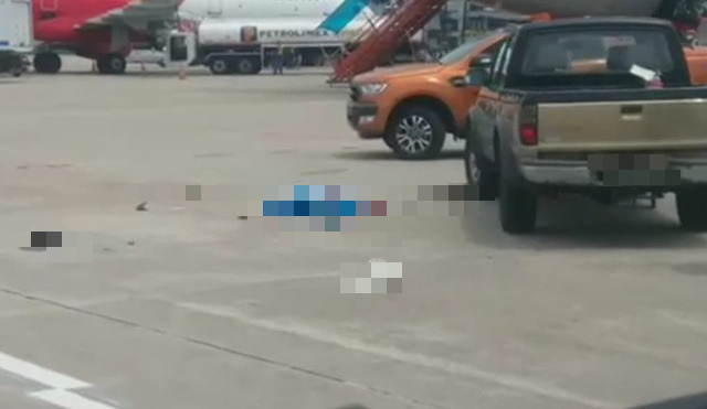  Ô tô bán tải đâm tử vong nhân viên vệ sinh sân đường ở sân bay Nội Bài - Ảnh 1.