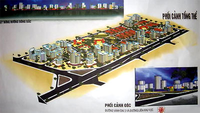 Tổng quan và quy mô khu đô thị Tây Nam Kim Giang phoi canh Tổng quan và quy mô khu đô thị Tây Nam Kim Giang