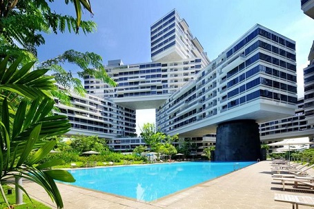 The Interlace có tới 8 sân vườn đan xen giữa các tòa nhà.