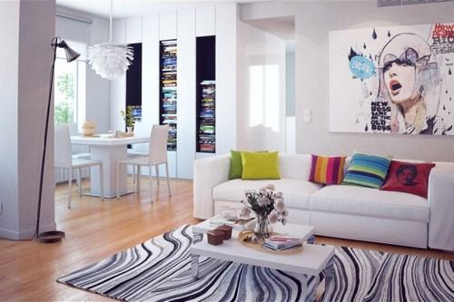 Căn phòng với phong cách Scandinavian đơn giản, hiện đại