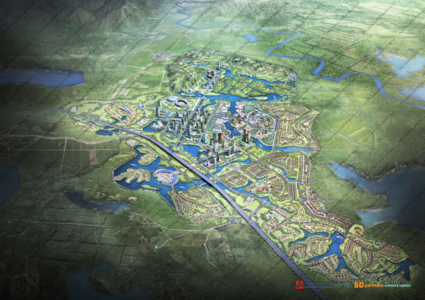 
Phối cảnh tổng thể dự án Dream City, Việt Hân giới thiệu năm 2010
