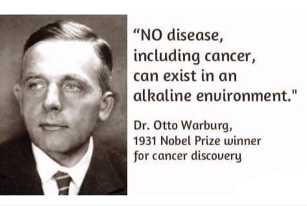 
Không có một căn bệnh nào, ngay cả ung thư có thể tồn tại trong môi trường kiềm.
