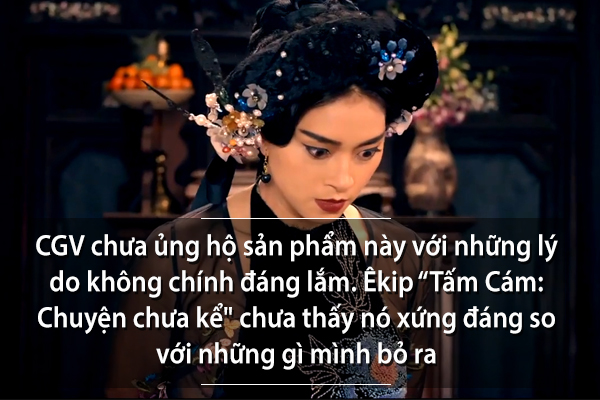 Đả nữ cáo buộc nhà rạp Hàn Quốc là nguyên nhân chính khiến “Tấm Cám: Chuyện chưa kể” không thể góp mặt trong hệ thống rạp CGV, chiếm 40% tổng số rạp trên toàn quốc.