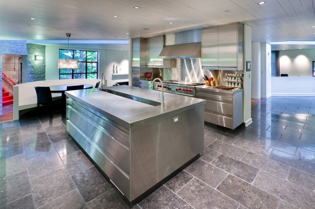 stainless steel kitchen floor tiles