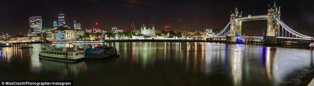 man nhan voi chum anh london dep rang ro trong dem Ngắm nhìn mãn nhãn với chùm ảnh London đẹp rạng rỡ trong đêm từ trên cao