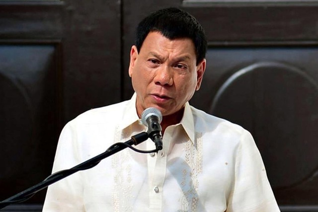 
Tổng thống Philippines Rodrigo Duterte.
