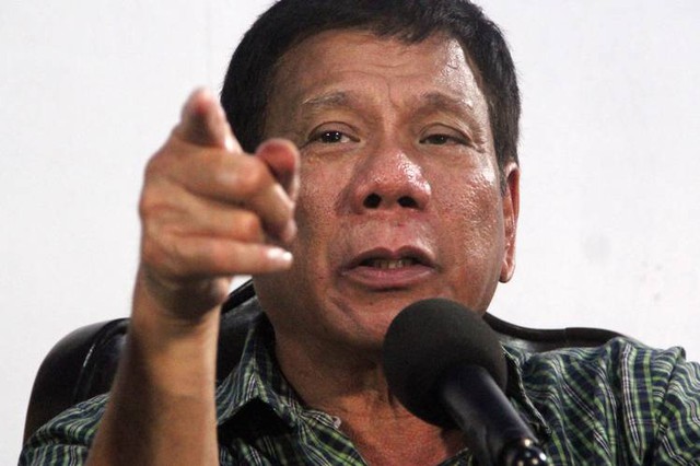 
Tổng thống Philippines Rodrigo Duterte.
