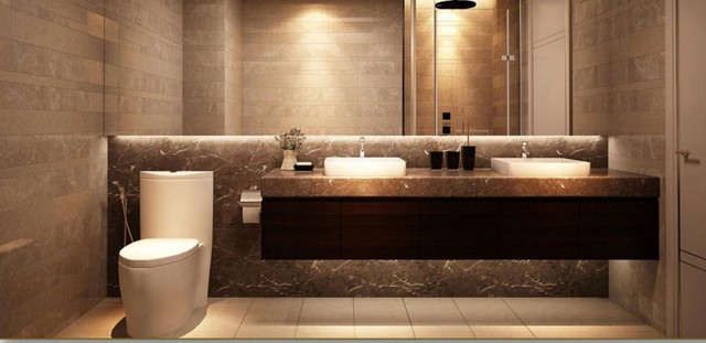 
Nội thất ph&ograve;ng vệ sinh kh&aacute; sang trọng
