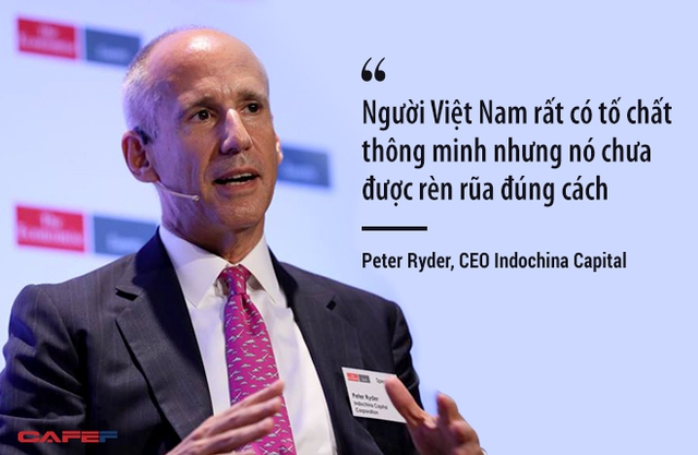
Ông Ryder nhấn mạnh những cơ hội thành công khi đầu tư ở Việt Nam, nơi ông từng có 2 thập niên làm việc.
