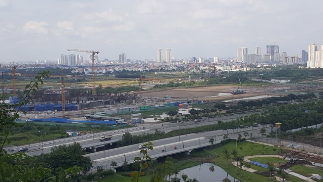Cận cảnh thi công khu công viên sinh thái - một Singapore thu nhỏ trong lòng Thủ Thiêm.