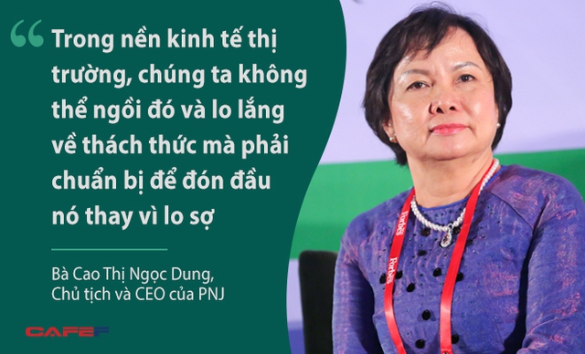 
Bà Cao Thị Ngọc Dung nói về cách thức mà PNJ sử dụng để vượt qua khó khăn và thách thức trong giai đoạn hội nhập. Ngoài ra, bà Dung cũng nhấn mạnh vào việc xây dựng các giá trị cốt lõi cũng như sứ mệnh và tầm nhìn, điều cả lãnh đạo và nhân viên của PNJ đều thấm nhuần. Đó là cách xây dựng thương hiệu hiệu quả mà PNJ đã và đang thực hiện.
