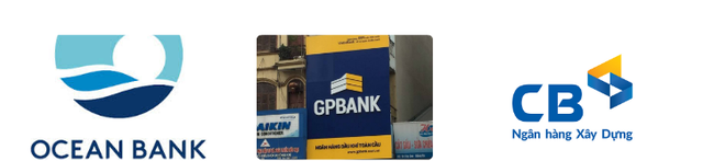 
GPBank và VNCB đã có diện mạo mới, còn OceanBank vẫn như cũ
