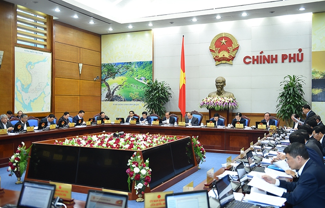 
Phiên họp Chính phủ thường kỳ tháng 11/2016. Ảnh: VGP/Quang Hiếu
