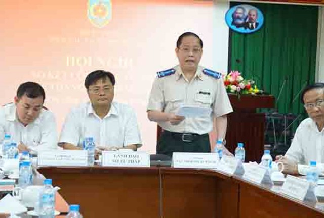 
Ông Vũ Quốc Doanh, Cục trưởng Cục thi hành án dân sự TPHCM. Ảnh Việt Văn
