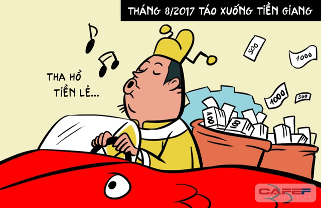 
Và khi xuống phía Nam, Táo không chỉ thụ động chụp hình nữa mà chủ động đổi luôn tiền lẻ, để sống chung không khí với anh em tài xế khi đi qua trạm BOT Cai Lậy - Tiền Giang.
