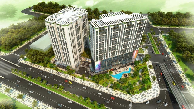 Phối cảnh Khu căn hộ cao cấp Northern Diamond tại tâm điểm phía Đông.