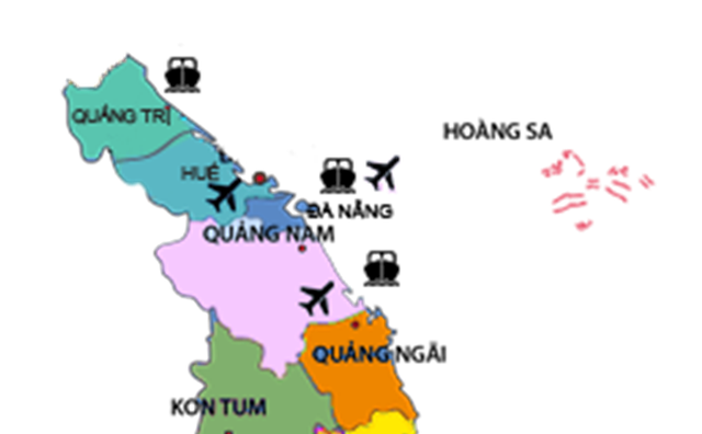 
 

Quảng Nam nằm giữa 2 sân bay Chu Lai và Đà Nẵng, 2 cảng biển là Kì Hà và Tam Hiệp.

 
