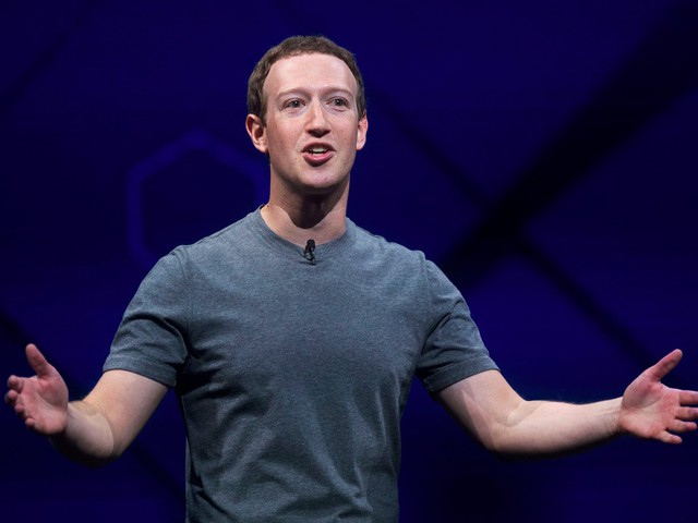 
Nhà sáng lập Facebook Mark Zuckerberg.
