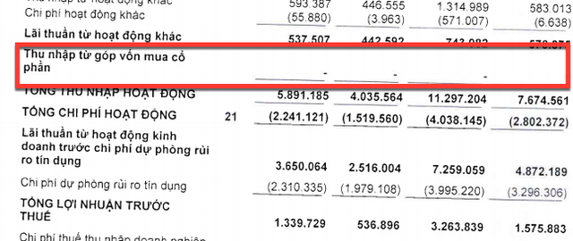 Khoản chuyển lợi nhuận đã bị loại trừ khi lập BCTC hợp nhất