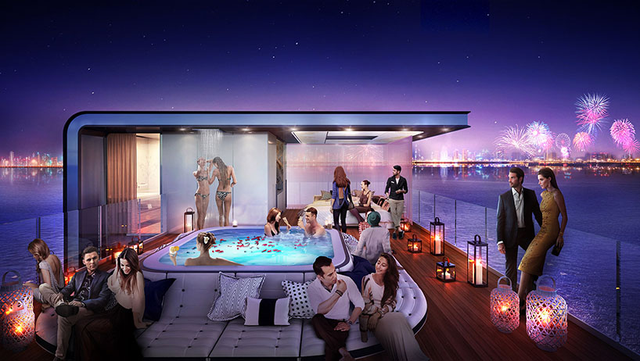 Nằm trong chuỗi dự án mang tên Floating Seahorse Villa thuộc Quần đảo Thế giới ở Dubai, những căn biệt thự này đã được ra mắt giới siêu giàu từ năm ngoái. Tuy nhiên, phải đến năm nay, với những nâng cấp tuyệt vời, chúng hoàn toàn xứng đáng với mức giá 3.3 triệu USD.