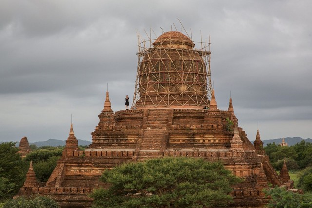 
Những danh thắng kỳ vĩ chưa đủ để kéo du khách đến với Myanmar. Ảnh: Bloomberg
