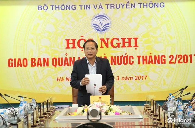 
Ủy viên Trung ương Đảng, Bộ trưởng Bộ TT&TT Trương Minh Tuấn chủ trì Hội nghị.
