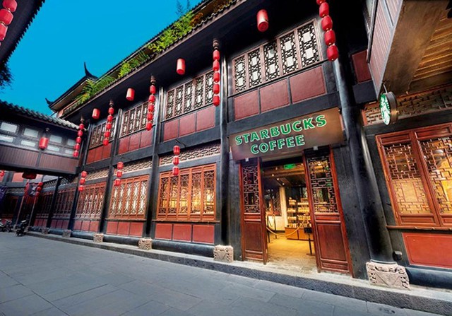 Một quán cà phê Starbucks mang đậm nét Trung Quốc