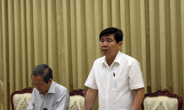 
Ông Nguyễn Thành Phong phát biểu tại cuộc họp
