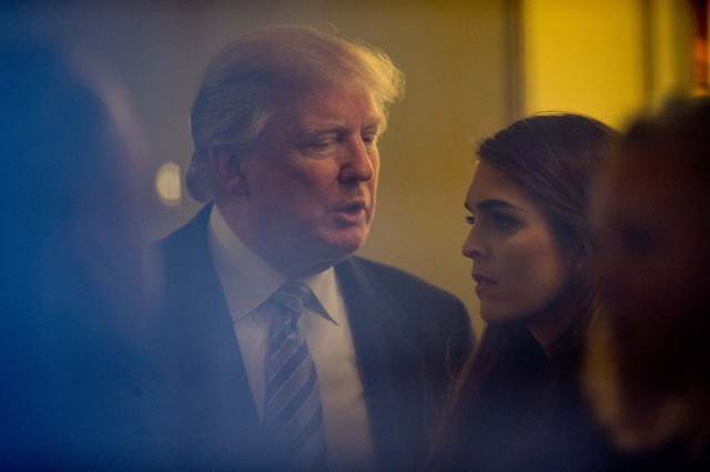 Hope Hicks là một trong những phụ tá thân cận nhất của ông Trump. Ảnh: AP