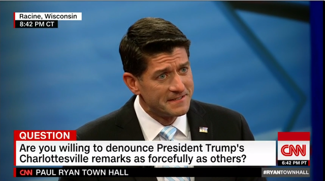 Chủ tịch Hạ viện Mỹ Paul Ryan chỉ trích bình luận của tổng thống Donald Trump về vụ Charlottesville 