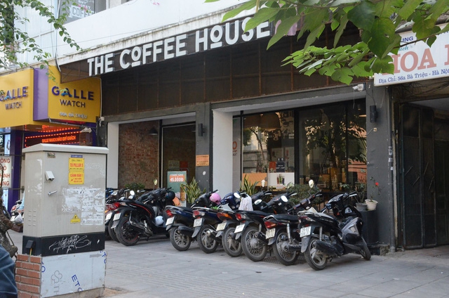 Cửa hàng cafe nơi xảy ra sự việc.