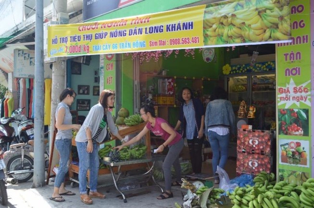 Hồi đầu năm nhiều bạn trẻ và người dân đã cùng chia sẻ hoạt động “Chuối nghĩa tình”, hỗ trợ tiêu thụ chuối cho người dân trồng chuối tại tỉnh Đồng Nai. Ảnh minh họa