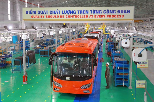 
Nhà máy buýt Thaco lớn nhất Đông Nam Á chính thức được khánh thành. Ảnh: LÊ PHI
