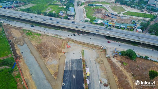  Điểm đầu của dự án giao với đường vành đai 3 (Nguyễn Xiển). Điểm cuối dự án nối với đường 70 và đi thẳng sang đường Xa La. 