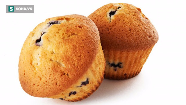 Bánh muffin có hàm lượng đường lớn.