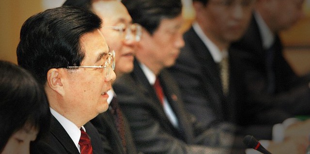 
Cựu Chủ tịch Trung Quốc Hồ Cẩm Đào trong một sự kiện bên lề hội nghị APEC 2006. Ảnh: Asahi Shimbun
