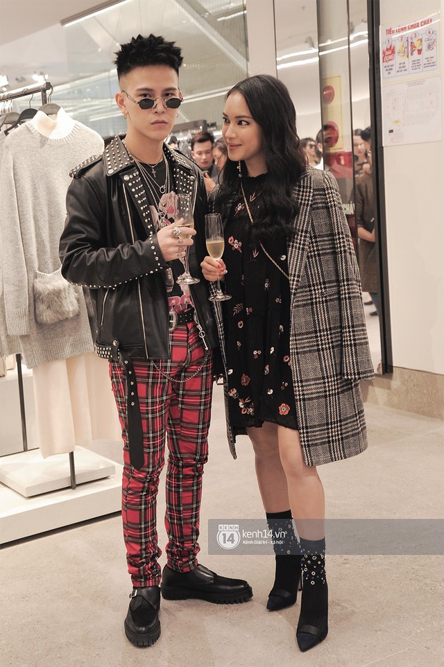Châu Bùi và Decao diện đồ Zara dự sự kiện khai trương tại Hà Nội.