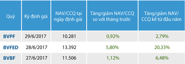 Quỹ đầu tư cổ phiếu năng động Bảo Việt (BVFED) đạt mức tăng trưởng trên 20% so với đầu năm