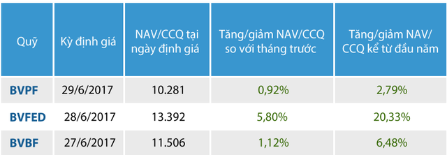 Quỹ đầu tư trái phiếu Bảo Việt (BVBF) đạt mức tăng trưởng gần 6,5% so với đầu năm