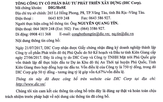 Sun Group và DIC Corp hợp tác đầu dự án Dự án khu đô thị An Thới (Phú Quốc)