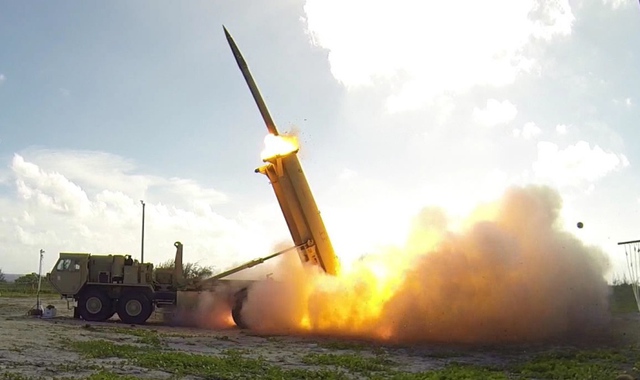 
Tên lửa của Hệ thống Phòng thủ tầm cao THAAD của Mỹ.
