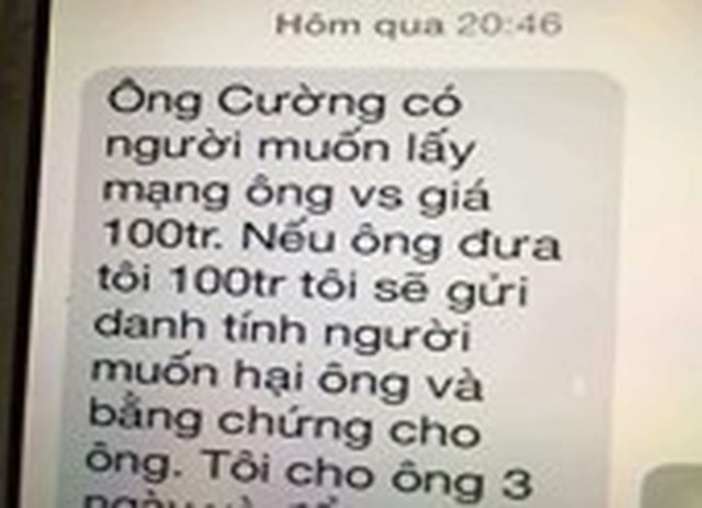 Tin nhắn đe dọa lãnh đạo VP đoàn ĐBQH là SIM rác từ TP.HCM - Ảnh 2.