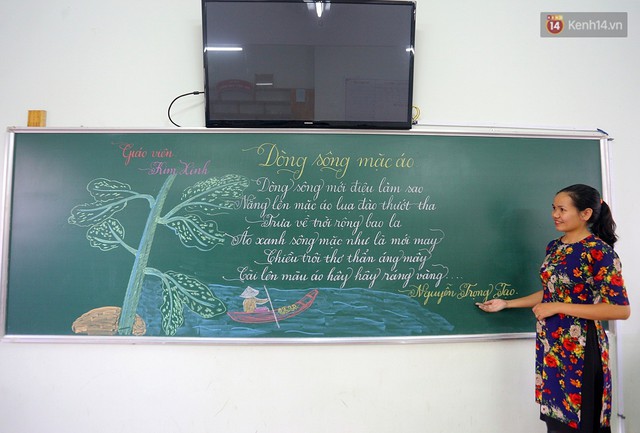 Gặp 18 cô giáo Quảng Trị viết chữ đẹp như vẽ tranh vừa gây sốt MXH: Học sinh trong trường chữ cũng siêu đẹp - Ảnh 2.