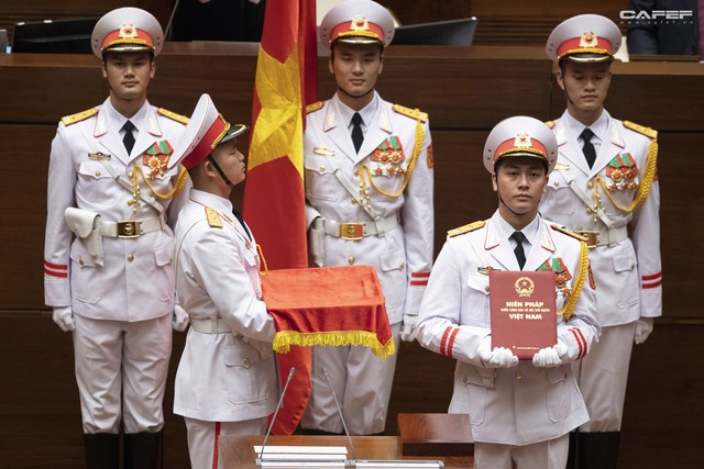 Những hình ảnh ấn tượng trong Lễ tuyên thệ nhậm chức của Chủ tịch nước Nguyễn Phú Trọng - Ảnh 3.