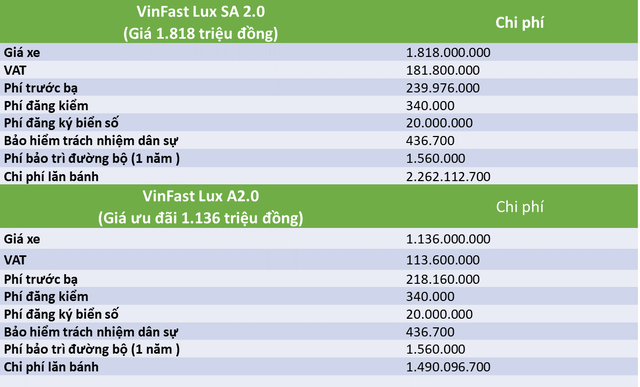 Người tiêu dùng phải bỏ thêm bao nhiêu tiền để có thể lăn bánh xe VinFast? - Ảnh 2.