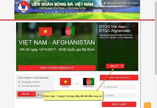  Hướng dẫn cách mua vé trận bán kết AFF Cup Việt Nam vs Philippines - Ảnh 2.