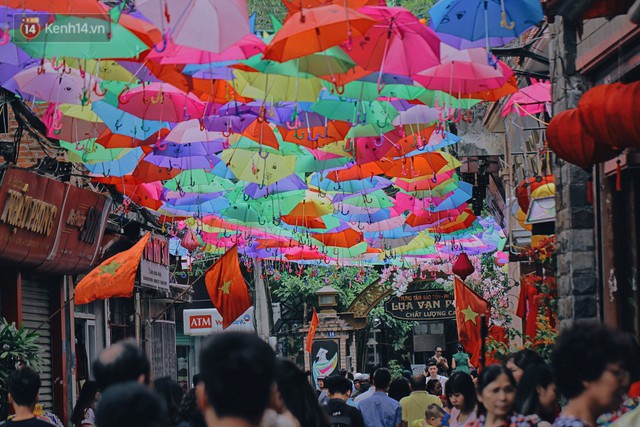 Hà Nội xuất hiện con đường ô lãng mạn như ở Bồ Đào Nha, người dân ùn ùn kéo đến chụp ảnh - Ảnh 3.