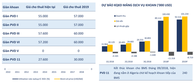 BVSC dự báo mảng dịch vụ khoan của PVD tiếp tục lỗ trong năm 2019 - Ảnh 4.