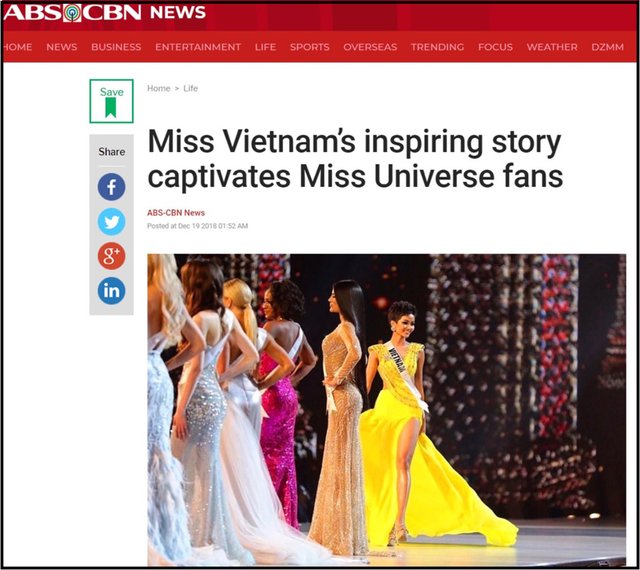 Hàng loạt báo quốc tế hết lời khen ngợi H’Hen Niê sau thành tích tại Miss Universe 2018 - Ảnh 3.